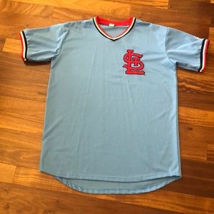 St. Louis Cardinals mesh jersey in baby blue